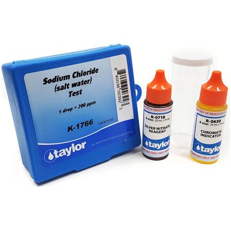 taylor k-1766 chloride salt water drop test kit|taylor chloride drop test.